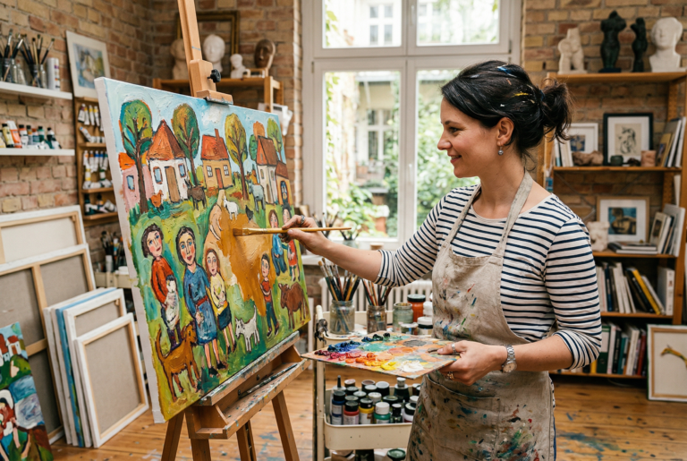 Naiver Realismus: Georgia Vertes über einen Kunststil zwischen Intuition und Ausdruck